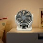 Портативний настільний вентилятор FAN-606 4в1 із сонячною панеллю компактний