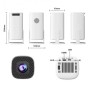 Проектор видео-игровой с джойстиками + пульт управления Android Projector HA-199 Белый