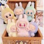 Мягкая игрушка Лабубу 15см Желтый Монстр Labubu Pop Mart Мягкий брелок