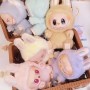 Мягкая игрушка Лабубу 15см Желтый Монстр Labubu Pop Mart Мягкий брелок