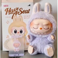 Мягкая подвесная игрушка Лабубу 15см Фиолетовый Pop Mart Labubu Art The Monsters плюшевый брелок