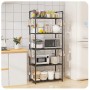 Полка стеллаж для кухни напольная на 5 ярусов 50х170х30см Storage rack XL-1330
