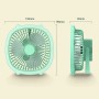 Портативний вентилятор акумуляторний із кільцевою лампою Breeze Silent Fan бездротовий, 3 режими, регулювання
