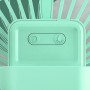Портативний вентилятор акумуляторний із кільцевою лампою Breeze Silent Fan бездротовий, 3 режими, регулювання