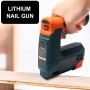 Бездротовий цвяхозабивач-степлер 2-в-1 Cordless Nailer Stapler 21 в 1, акумуляторний