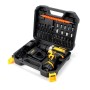 Набір шурупокрут акумуляторний із насадками screw driver sets yellow 12v Повний комплект у валізі!