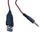 Игровые проводные наушники IMENSO IMS-E1007 RGB USB+3.5 Синие