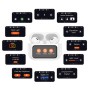 Наушники беспроводные TWS Borofone BW76 Brocade true wireless ANC noise Белые