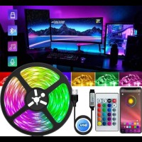 Светодиодная USB, Bluetooth LED лента RGB 5050 влагостойкая с пультом 5 метров RgbPlay