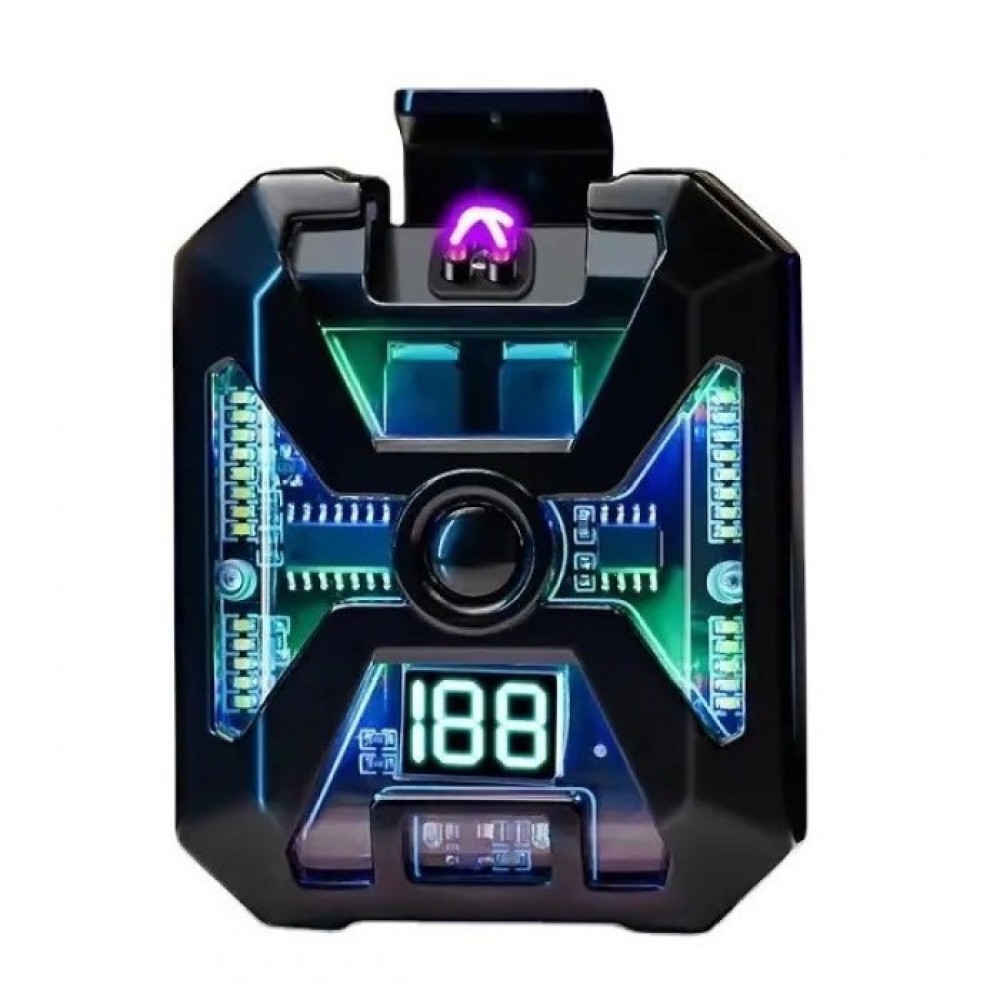 Фонарь зажигалка MULTIFUNCTIONAL D69 Li-Ion аккумулятор. индикация заряда зажигалка ЗУ Type-C