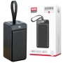 Внешний аккумулятор Power bank XO PR159 60000mAh PD22,5W + быстрая зарядка батарея зарядка Черный