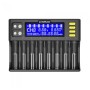 Зарядное устройство для Liitokala Lii-S8, 8 каналов, Ni-Mh/Li-ion/LiFePo4, 220V/12V, LED+LCD