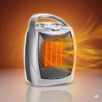 Тепловентилятор керамічний портативний на 2 режими DSP KD3007 Сірий Керамічний нагрівач для кімнати