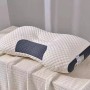 Ортопедична прямокутна подушка 48x74 см з підтримкою шиї та спини Pillow-01 Біло-сіра