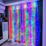 Праздничная гирлянда занавес "Штора" на окно 160LED 2х2м Мультицветный цвет диодов Мультицвет