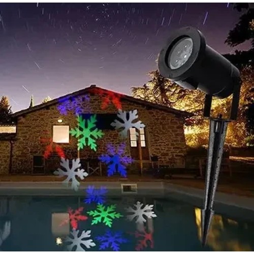 Вуличний лазерний проєктор із малюнками Festival Projection Lamp 12 pictures star shower