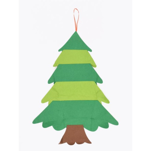 Дитяча Різдвяна ялинка з фетру Без іграшок Chrismas Free ялинка на стіну 95x70 см
