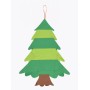 Дитяча Різдвяна ялинка з фетру Без іграшок Chrismas Free ялинка на стіну 95x70 см