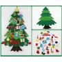 Дитяча Різдвяна ялинка з фетру Без іграшок Chrismas Free ялинка на стіну 95x70 см