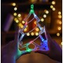 Гирлянда штора Мульти с формами колокольчики 12 PCS light RGB