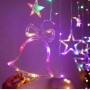 Гирлянда штора Мульти с формами колокольчики 12 PCS light RGB