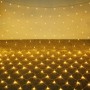 Гірлянда світлодіодна сітка завіса 120 LED 2×2м Теплий білий RD-7162