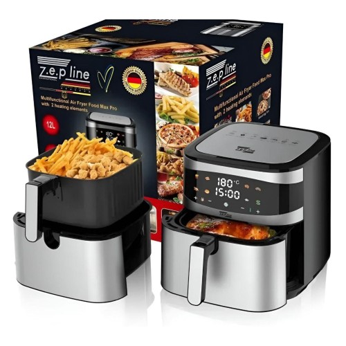 Кухонная аэрофритюрница Zepline ZP-216 на 12 л, 4200 Вт, мультипечь с большой чашей, фритюрница без масла