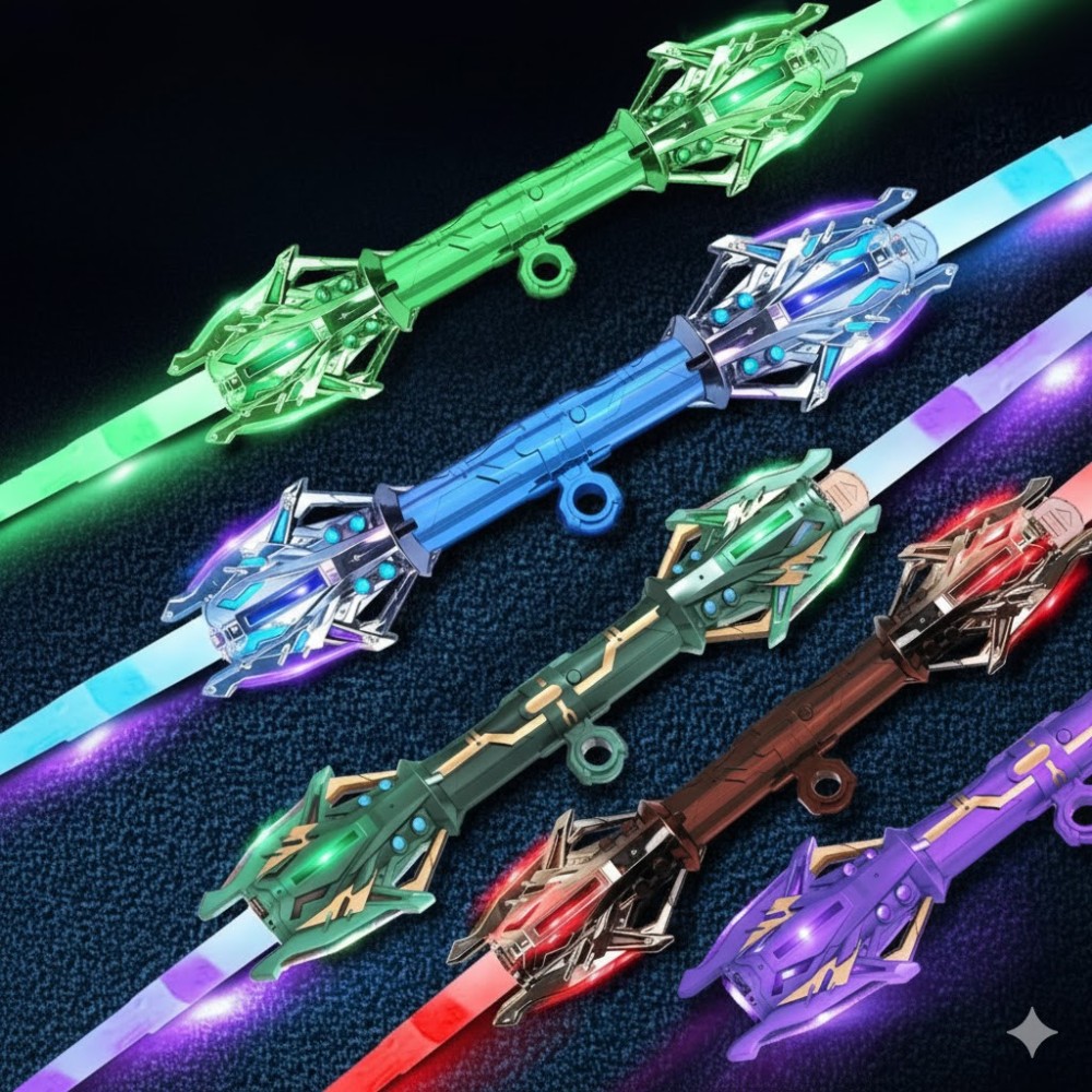 Дитячий світловий меч обертовий 7 кольорів — іграшка, подарунок, світловий меч Дитячий світловий меч обертовий 7 кольорів — іграшка, подарунок, світловий меч