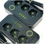 Мережевий фільтр живлення UA Power Socket F09U на 6 метрів 3 розетки +4 USB + Type-C Port, мережевий подовжувач Мережевий фільтр живлення UA Power Socket F09U на 6 метрів 3 розетки +4 USB + Type-C Port, мережевий подовжувач