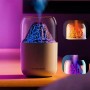 Ультразвуковий зволожувач повітря в стилі вулкана LAMP JSQ-1 280 мл Аромадифузор-нічник для дому Ультразвуковий зволожувач повітря в стилі вулкана LAMP JSQ-1 280 мл Аромадифузор-нічник для дому