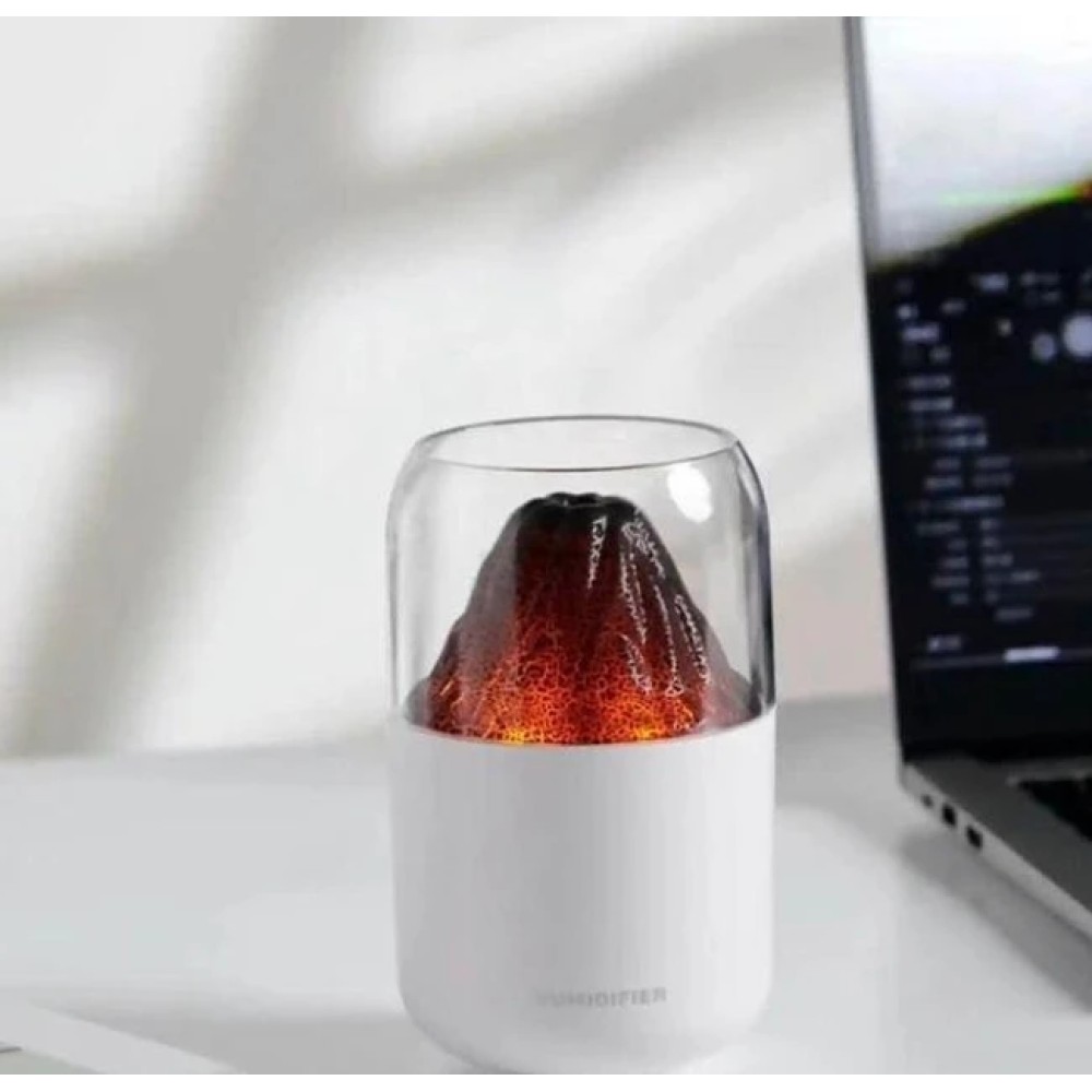 Ультразвуковий зволожувач повітря в стилі вулкана LAMP JSQ-1 280 мл Аромадифузор-нічник для дому Ультразвуковий зволожувач повітря в стилі вулкана LAMP JSQ-1 280 мл Аромадифузор-нічник для дому