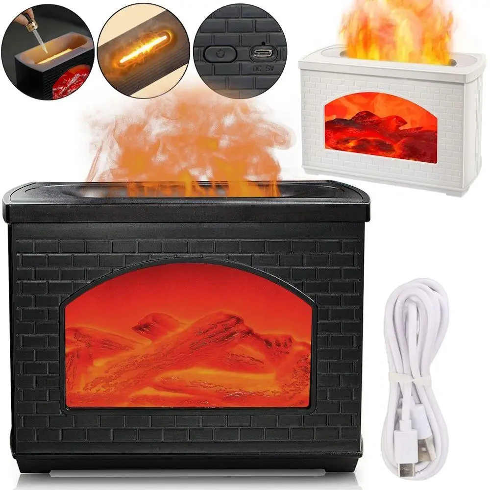 Ультразвуковий зволожувач повітря й аромадифузор LT-9058 з ефектом каміна та світлодіодною підсвіткою. Ультразвуковий зволожувач повітря й аромадифузор LT-9058 з ефектом каміна та світлодіодною підсвіткою.