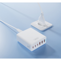 Сетевое зарядное устройство XO L133 3 USB-A 3 USB-C 75W Белый