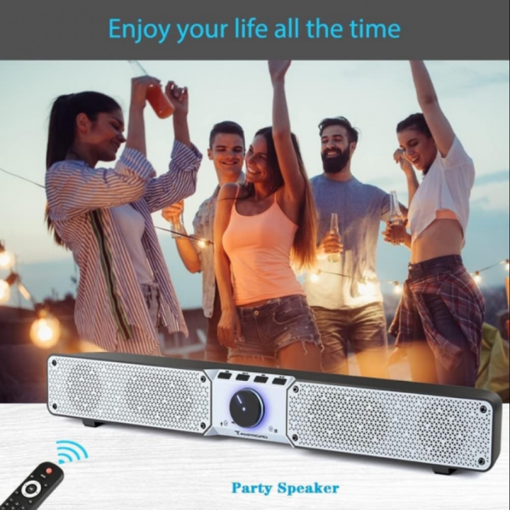 Портативная акустическая колонка Tamproad soundbar bluetooth speaker RS-Q10 Чёрная Портативная акустическая колонка Tamproad soundbar bluetooth speaker RS-Q10 Чёрная