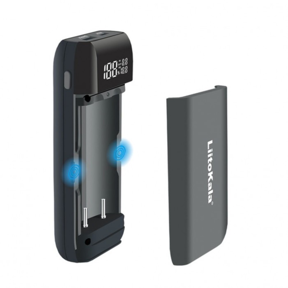 Повербанк-корпус/зарядка Liitokala Lii-MP2, 2x18650-21700, USB-C QC+PD, LCD, Box (Power Bank Case) Повербанк-корпус/зарядка Liitokala Lii-MP2, 2x18650-21700, USB-C QC+PD, LCD, Box (Power Bank Case)