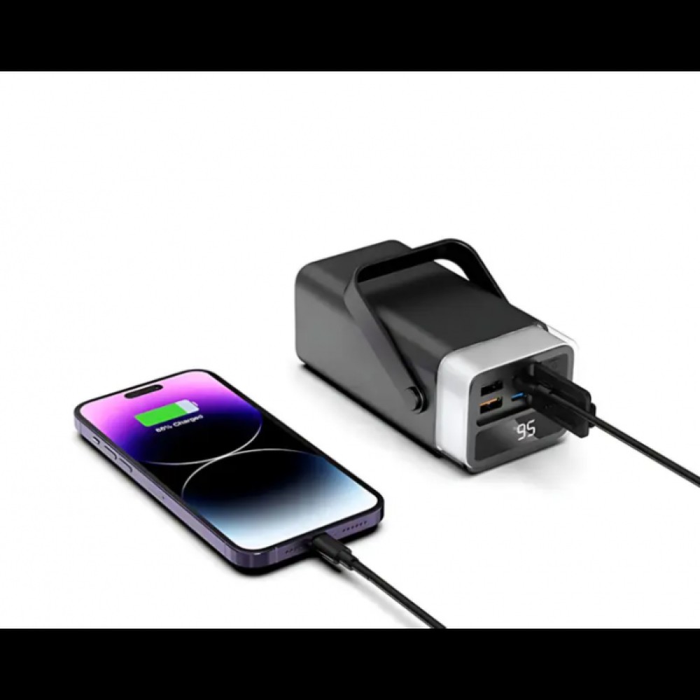 Внешний аккумулятор Power bank LENYES PX492D 40000 mAh, PD22,5W + быстрая зарядка с RGB подсветкой Черный Внешний аккумулятор Power bank LENYES PX492D 40000 mAh, PD22,5W + быстрая зарядка с RGB подсветкой Черный