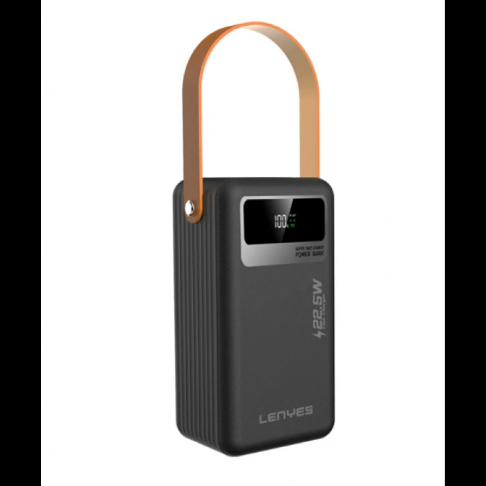 Внешний аккумулятор Power bank LENYES PX691D 60000 mAh, PD22,5W + быстрая зарядка батарея зарядка Черный Внешний аккумулятор Power bank LENYES PX691D 60000 mAh, PD22,5W + быстрая зарядка батарея зарядка Черный