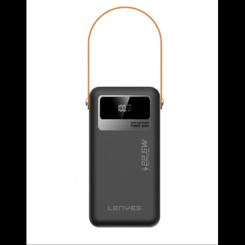 Внешний аккумулятор Power bank LENYES PX691D 60000 mAh, PD22,5W + быстрая зарядка батарея зарядка Черный Внешний аккумулятор Power bank LENYES PX691D 60000 mAh, PD22,5W + быстрая зарядка батарея зарядка Черный