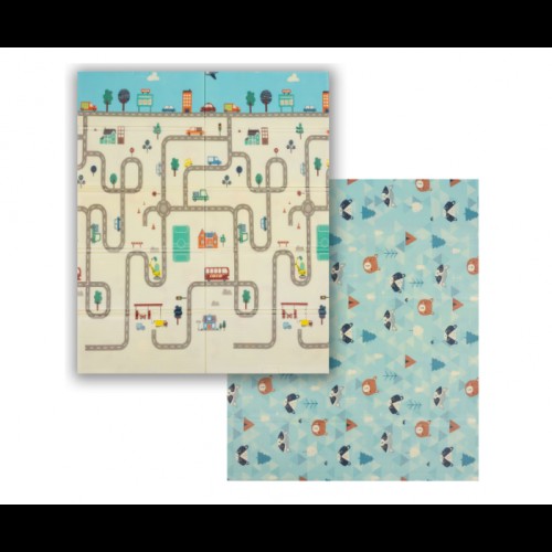 Детский складной двухсторонний термо коврик, размер 180x150x0.8 см (53340) Детский складной двухсторонний термо коврик, размер 180x150x0.8 см (53340)