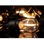 Ретро гірлянда з 10 акрилових ламп на 5 м від мережі 220 Вт SFK-12 колір світіння Теплий білий