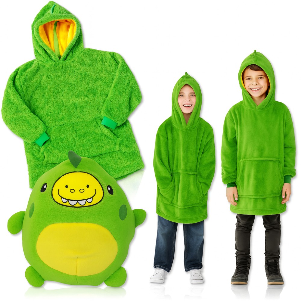 Детский плед-толстовка Huggle Hoodie «Лесное приключение» (зелёный) — уютный плед-худи 3 в 1 для игр и отдыха Детский плед-толстовка Huggle Hoodie «Лесное приключение» (зелёный) — уютный плед-худи 3 в 1 для игр и отдыха