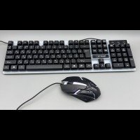 Проводная клавиатура с подсветкой + мышка XSTRIKE X-1014 RGB USB с подсветкой