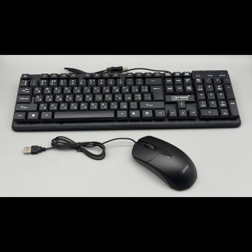 Проводная клавиатура + мышка XSTRIKE X-1012 USB OFFICE