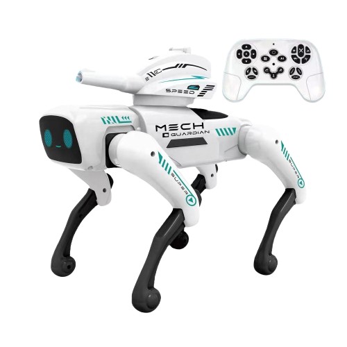 Інтерактивна робот-собака Mech Guardian QF660-2 з пультом керування та підсвіткою