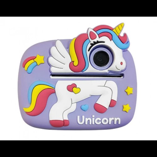 Дитячий миттєвий фотоапарат Єдиноріг "Єдиноріг" Інтерактивна іграшка для дітей Фіолетовий