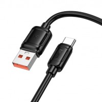 Зарядний кабель HOCO X115 USB-A-Type-C 5A 100W 1 метр Чорний