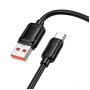 Зарядний кабель HOCO X115 USB-A-Type-C 5A 100W 1 метр Чорний