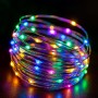 Світлодіодна гірлянда «Роса» 20 м, 200 ламп, мультиколор, 8 режимів, USB 5V + мережа 220 В