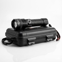 Світлодіодний ліхтар BAILONG BL-A91-P50, супер'яскравий, ударо- та вологозахищений, чорний