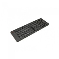 Клавиатура беспроводная bluetooth B023, раскладная, 67 клавиш, (Eng/Pyc), 280x92мм Чёрная